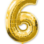 цифра 6 золото